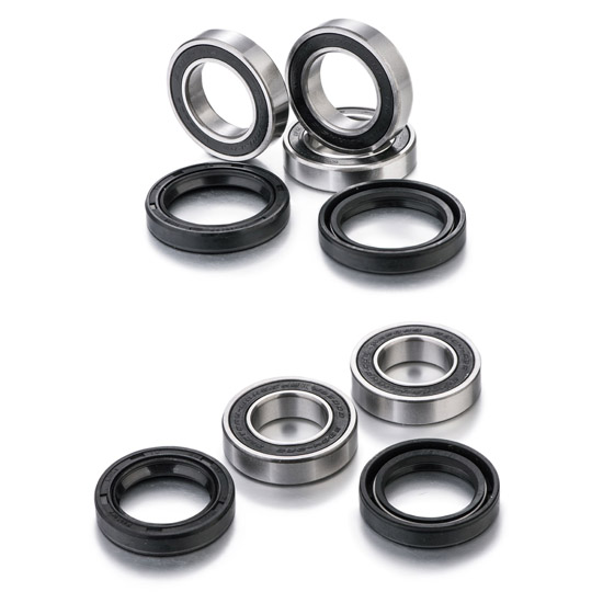 Kit de roulements de roue avant et arrière Factory Links pour Honda Red Moto