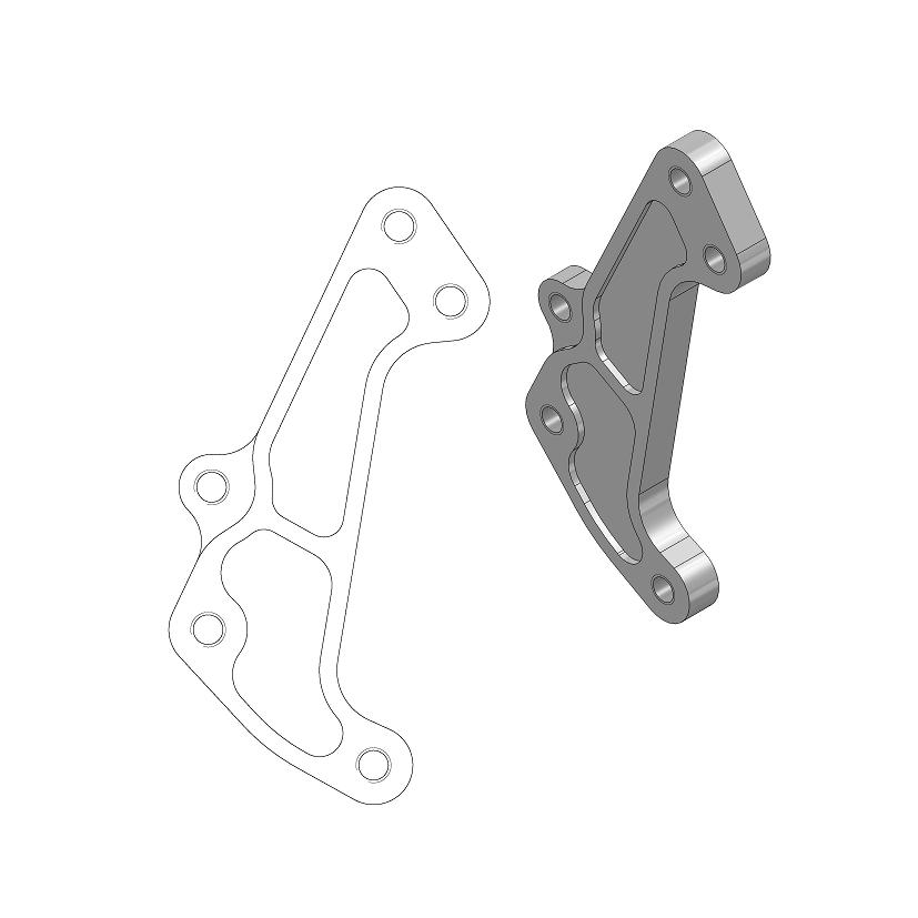 Étrier de frein Moto-Master Support Offroad MM SM Racing Beta