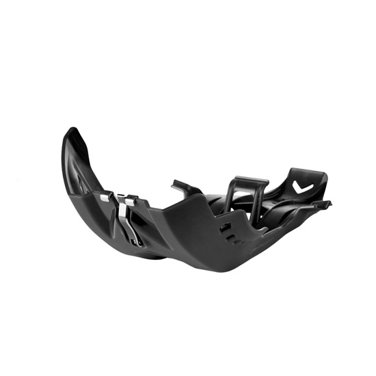Sabot moteur Polisport noir avec protection latérale - vue 2
