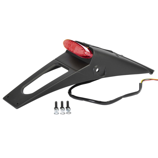 Rallonge de garde-boue LED arrière noire Polisport - vue 2