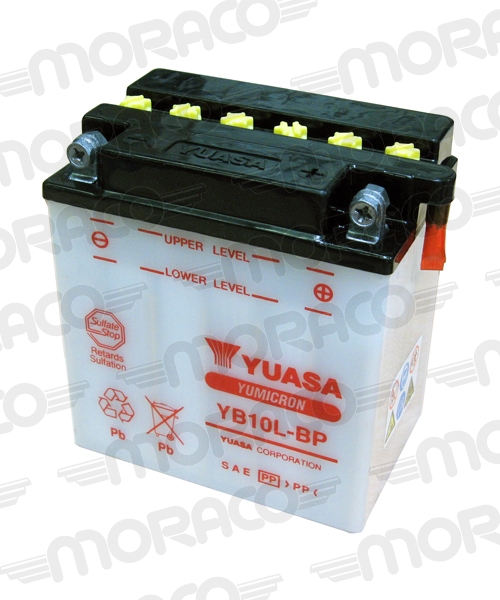 Batterie Yuasa YB10L-BP conventionnelle avec entretien - vue 4
