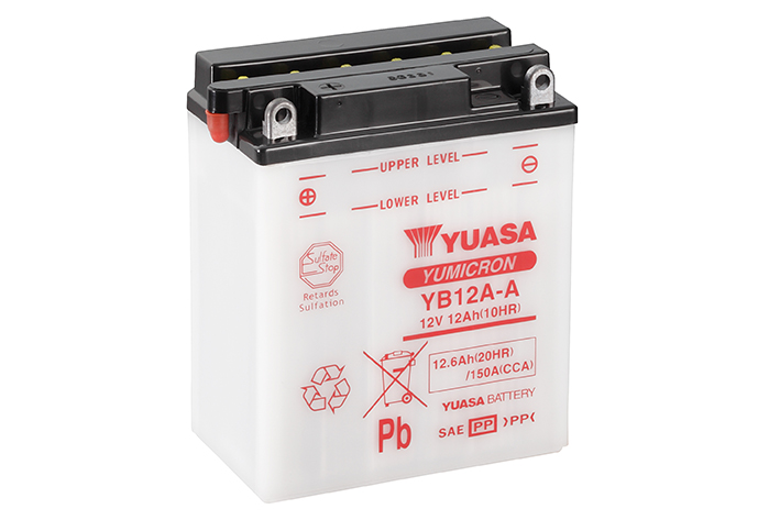 Batterie Yuasa YB12A-A Conventionnelle avec Entretien - Sans Acide - vue 4