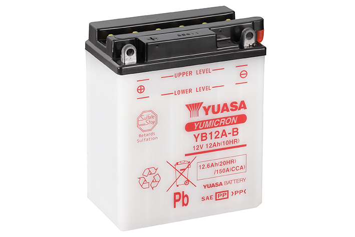 Batterie Yuasa YB12A-B conventionnelle avec entretien - vue 3