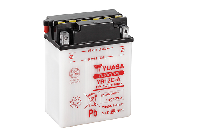 Batterie Yuasa YB12C-A Conventionnelle avec Entretien - vue 2