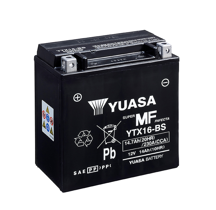 Batterie Yuasa YTX16-BS 12V-14A sans entretien - vue 4