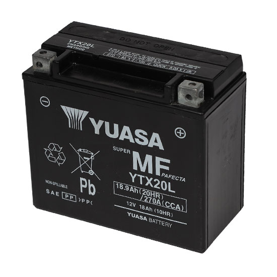 Batterie Yuasa YTX20L SLA AGM sans entretien - vue 2