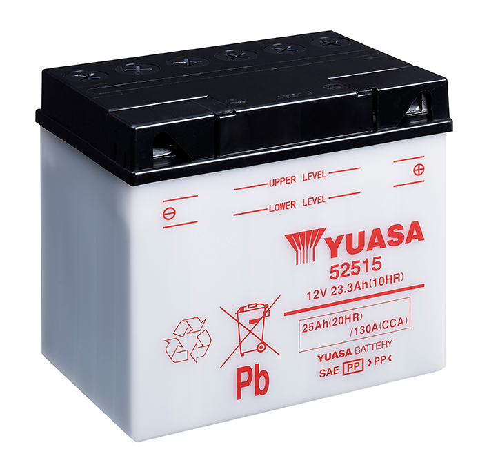 Batterie Yuasa 52515 conventionnelle avec entretien - Livrée sans acide - vue 2
