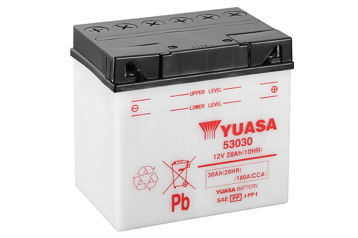 Batterie Yuasa 53030 conventionnelle avec entretien - sans acide - vue 2