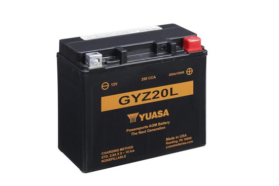 Batterie Moto GYZ20L WET Yuasa - vue 2