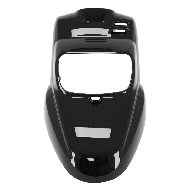 Carénage-tablier avant scooter adaptable MBK 50 Booster 2004+ Yamaha 50 BWS 2004+ noir brillant P2R - vue 2