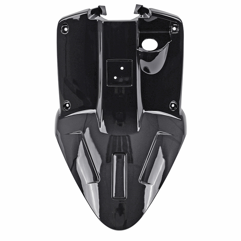 Carénage arrière adaptable MBK Booster 50 2004+ / Yamaha BWS 50 2004+ noir brillant P2R - vue 2