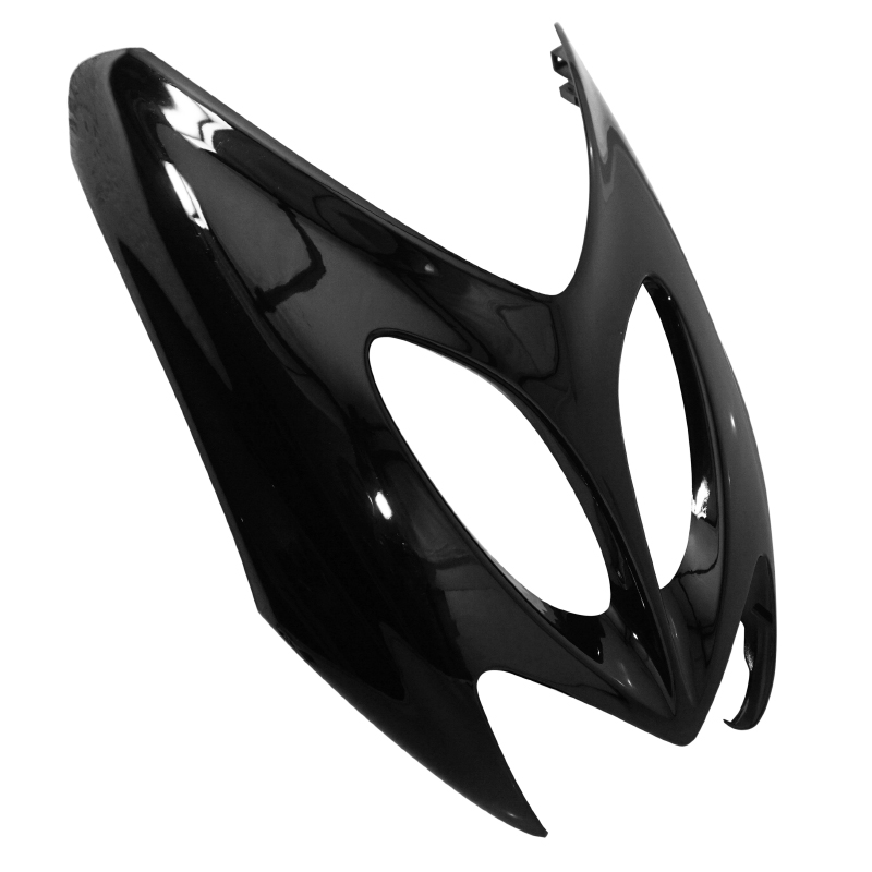 Carénage tablier avant scooter adaptable MBK 50 Nitro 1997-2012 Yamaha 50 Aerox 1997-2012 noir brillant supérieur P2R