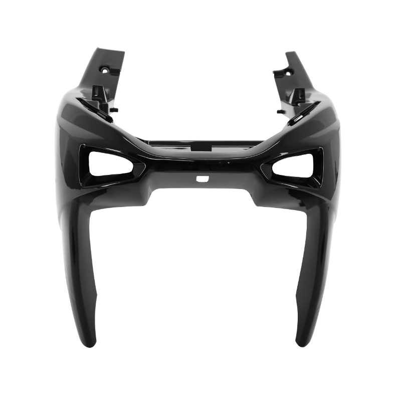 Carénage tablier avant scooter adaptable MBK 50 Nitro 1997-2012 Yamaha 50 Aerox 1997-2012 noir brillant inférieur P2R - vue 2