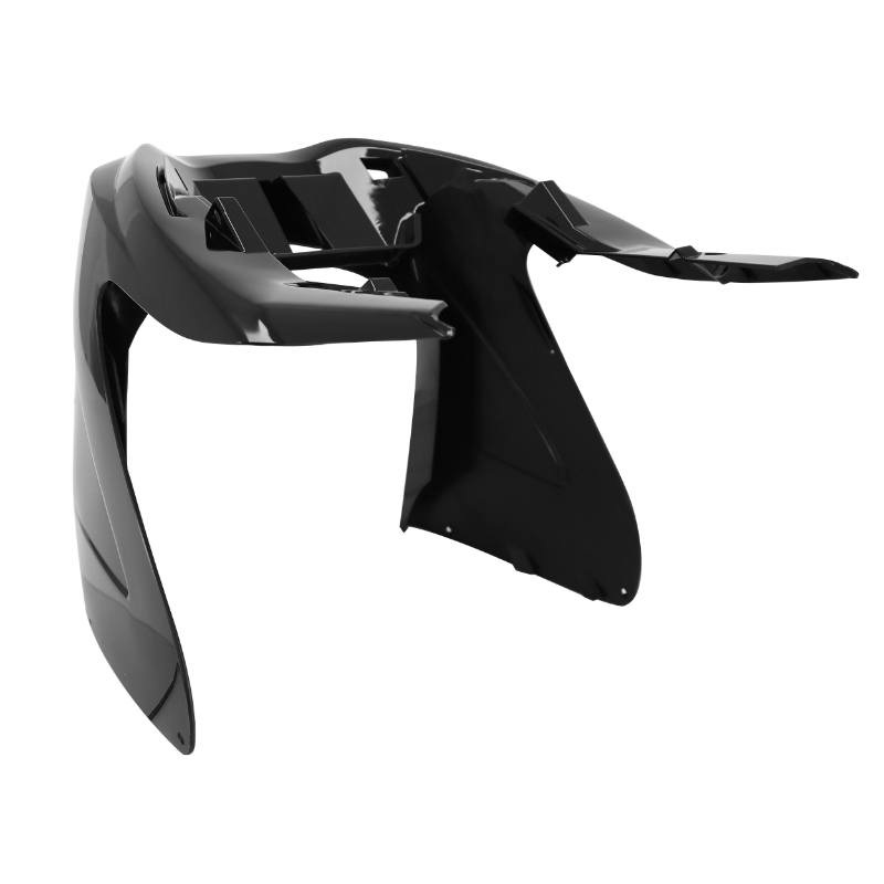 Carénage tablier avant scooter adaptable MBK 50 Nitro 1997-2012 Yamaha 50 Aerox 1997-2012 noir brillant inférieur P2R - vue 3