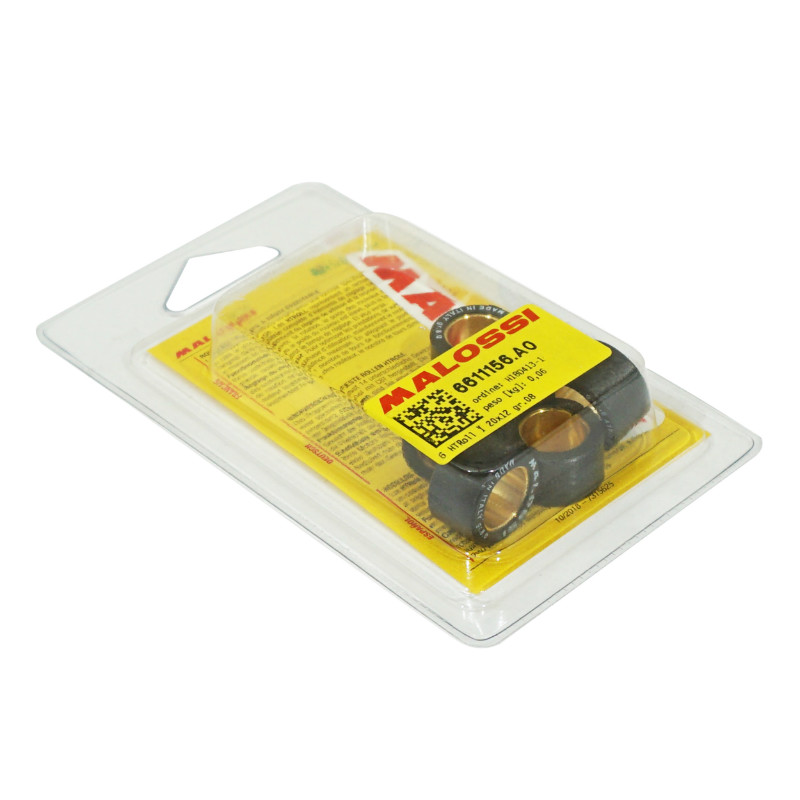 Galet-rouleau maxiscooter Malossi 20X12 8,0G (X6) pour yamaha 125 XMAX, majesty - MBK 125 skycruiser, skyliner (6611156TA) - vue 2