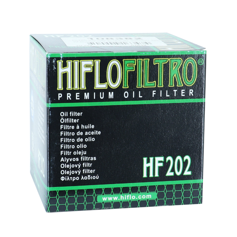 Filtre à huile Hiflofiltro HF202 adaptable Honda 750 CBX F, VFR, VT Shadow, 800 VT C, 1000 VFR (80x80 mm) - vue 3