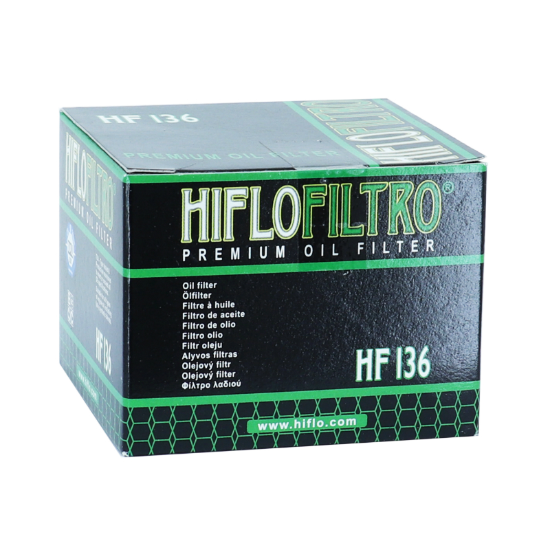 Filtre à huile Hiflofiltro HF136 Suzuki 250 DR, Intruder, 350 DR (60x33 mm) - vue 3