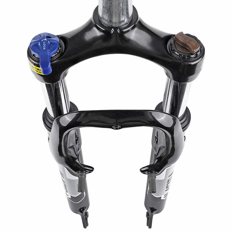 Fourche VTT 27,5" Zoom 386MLO à ressort noir réglable-blocable débattement 60 mm pivot lisse 296 mm 1"1/8-28,6 extérieur compatible V-brake-disque - vue 4