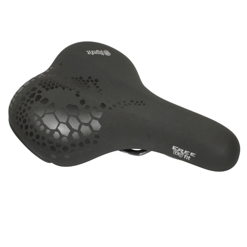 SELLE ROYAL FREEWAY FIT TREKKING A MÉMOIRE DE FORME RENFORT LATERAL MODERATE NOIR 260x188mm 520g