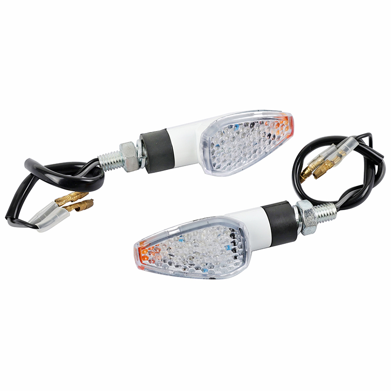 Clignotant universel Replay mini pyramide 8 leds transparent-blanc avec temoin (l 68MM - h 27MM - l 30MM) (homologue ce) (paire) - vue 2