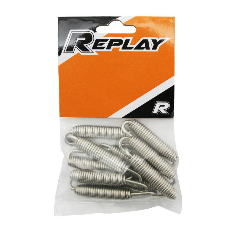 Ressort de silencieux Replay 70 mm inox diamètre 1,6 mm crochet tournant (lot de 10) - vue 2