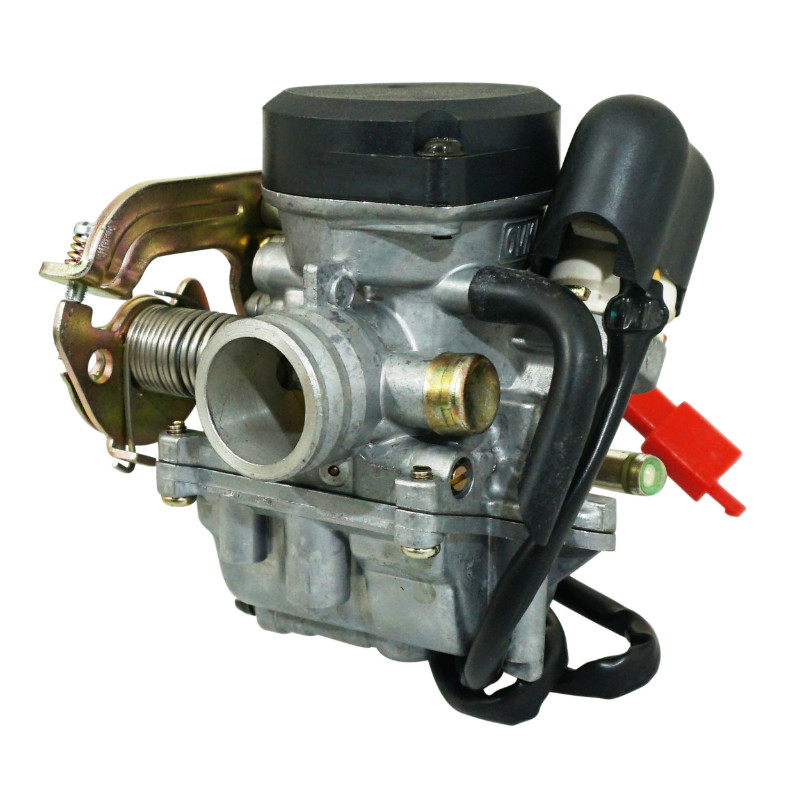 Carburateur scoot adaptable scoot 50 chinois 4T GY6,139qmb-kymco 50 agility 4T-PEUGEOT 50 v-clic 4T-SYM 50 orbit 4T-BAOTIAN 50 BT49QT 4T (diam 22MM) -P2R qualite premium - vue 3