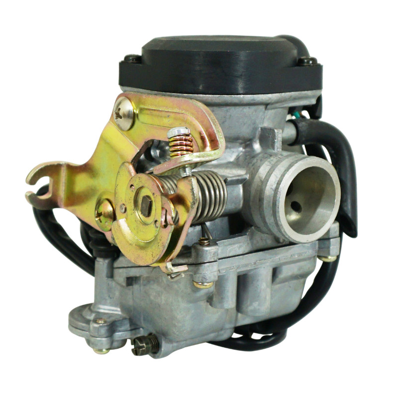 Carburateur scoot adaptable scoot 50 chinois 4T GY6,139qmb-kymco 50 agility 4T-PEUGEOT 50 v-clic 4T-SYM 50 orbit 4T-BAOTIAN 50 BT49QT 4T (diam 22MM) -P2R qualite premium - vue 4