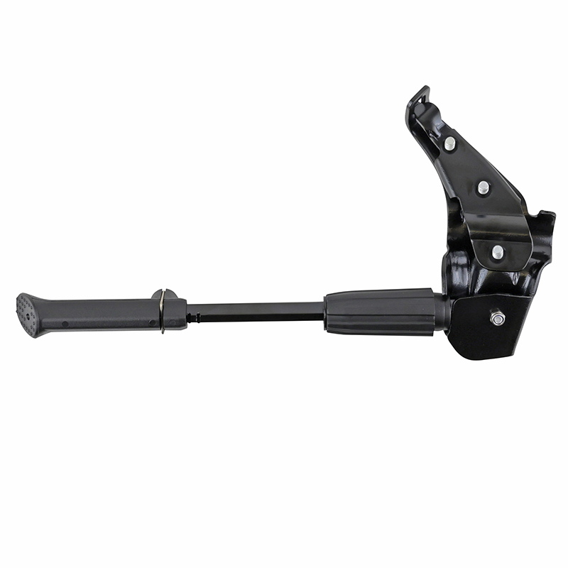 Béquille vélo latérale arrière Newton 24-28" réglable fixation base-hauban alu noir - vue 3