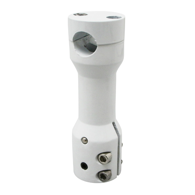 Potence Replay pour MBK 50 Booster et Yamaha 50 BWS aluminium blanc - vue 2