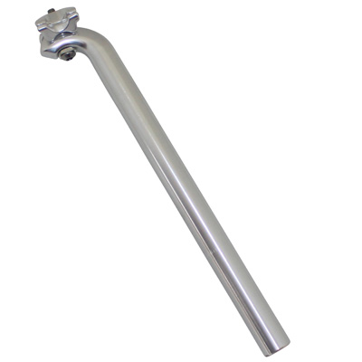 Tige de selle VTT Newton mono alu argent diam 25,8 L350MM