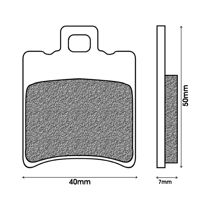 Plaquette de frein Newfren FD0196BE pour MBK 50 Booster, Stunt, Nitro, Yamaha BW'S NG, Peugeot Buxy, Piaggio Zip, NRG, Typhoon (organique) - vue 2