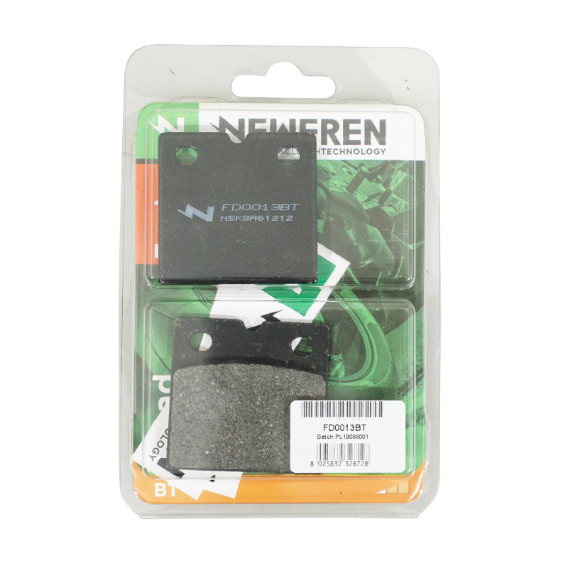 Plaquette de frein Newfren pour BMW 750 K75 1984+1996 av-ar, 1000 K100 RS 1988+1992 ar, 1200 k GT 2002+2007 ar, 1200 k RS 1996+2005 ar (l 56MM - h 54MM - p 9MM) (FD0013BT) (touring organique) - vue 3