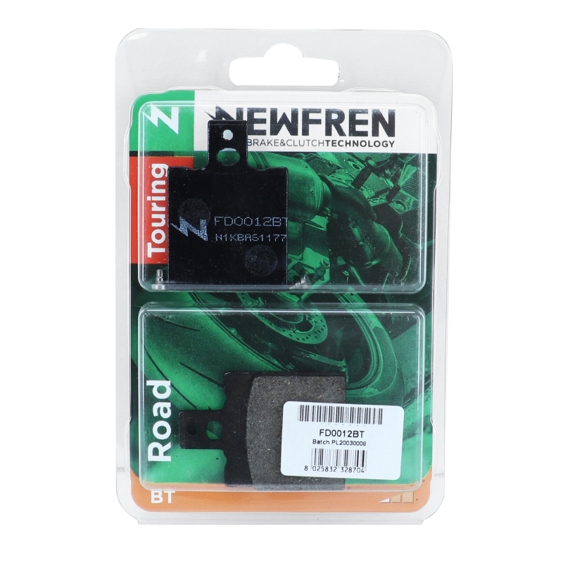 Plaquette de frein Newfren FD0012BT touring organique - vue 3