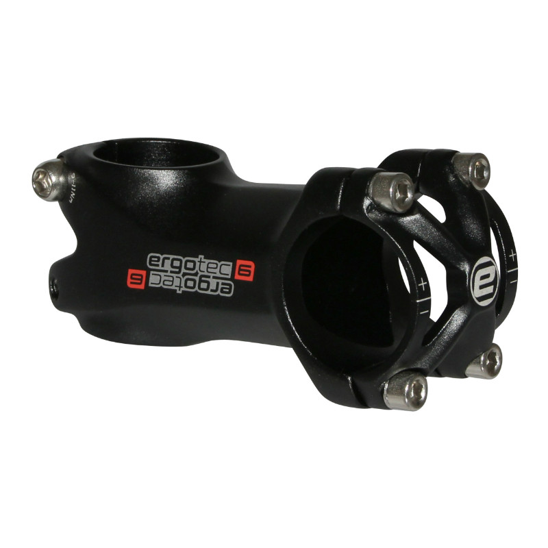 POTENCE VTT ERGOTEC PIRANHA ALU NOIR 31.8 L 50mm +--6° POUR FOURCHE 1"1-8 (HOMOLOGUE NIVEAU 6)