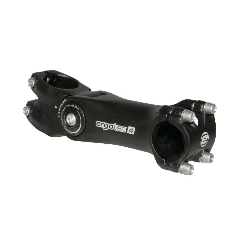 POTENCE VTT ERGOTEC REGLABLE OCTOPUS 2 ALU NOIR 25.4 L 125mm POUR FOURCHE 1"1-8 (HOMOLOGUE NIVEAU 4)