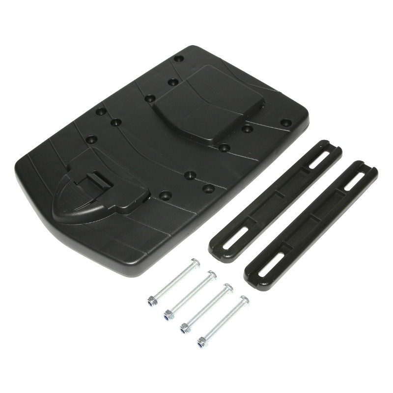 Top case vélo Polisport 11L noir sur platine à clé L28CM x L21CM x H16CM - vue 2