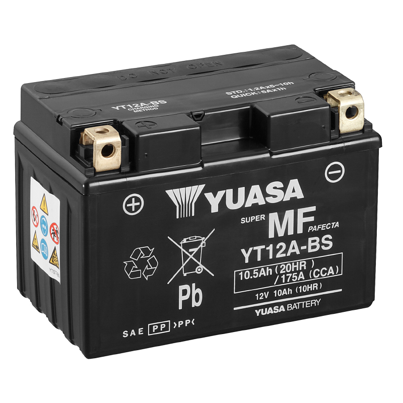 Batterie Yuasa YT12A-BS AGM sans entretien - vue 6