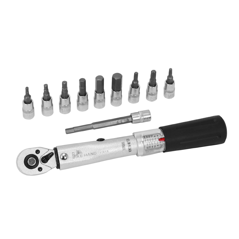 Clé dynamométrique P2R 2-24 Nm avec douilles Allen et Torx - vue 2