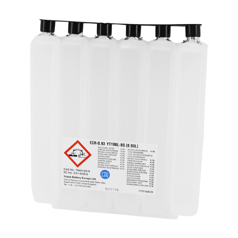 Batterie 12V 19 ah YT19BL-BS Yuasa MF sans entretien haute performance avec pack acide (lg186xl82xh171mm) - vue 3