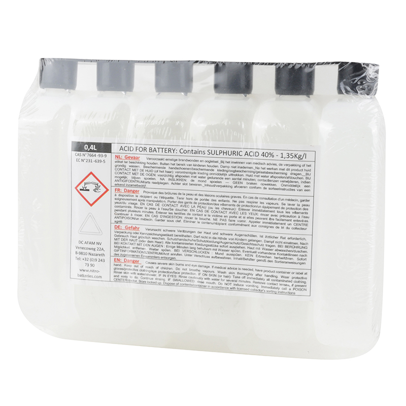 Batterie 12V 8 ah NTX9-BS Nitro MF sans entretien avec pack acide (lg150xl87xh105mm) (equivalent YTX9-BS) - vue 3