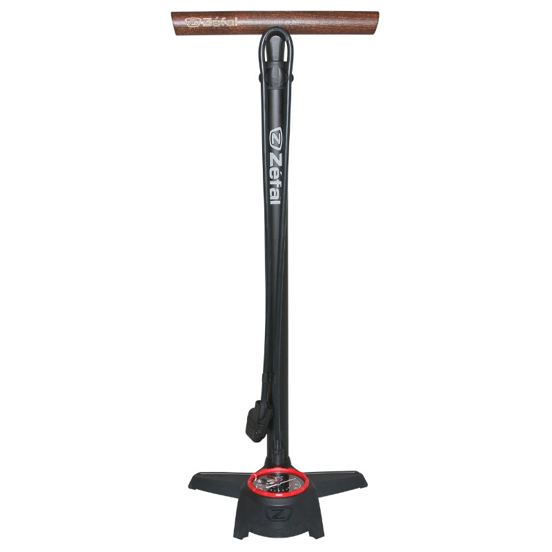 Pompe à pied Zefal Profil Max FP60 manomètre 12 bars corps alu noir mat