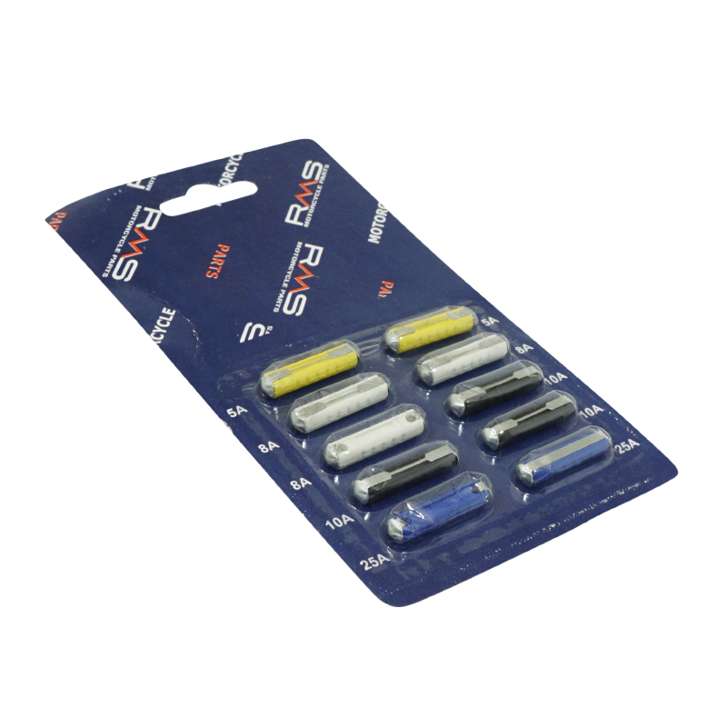 Fusible rond type Vespa 5A - 8A - 10A - 25A assortiment - vue 3