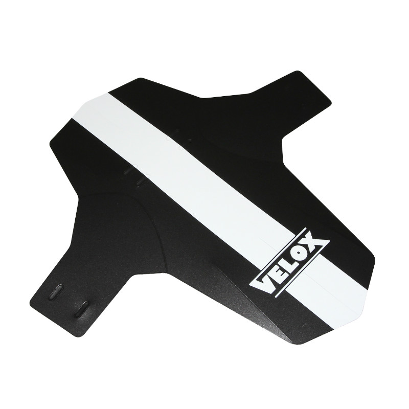 Garde-boue VTT avant Velox noir-blanc fixation fourche rilsan - vue 3