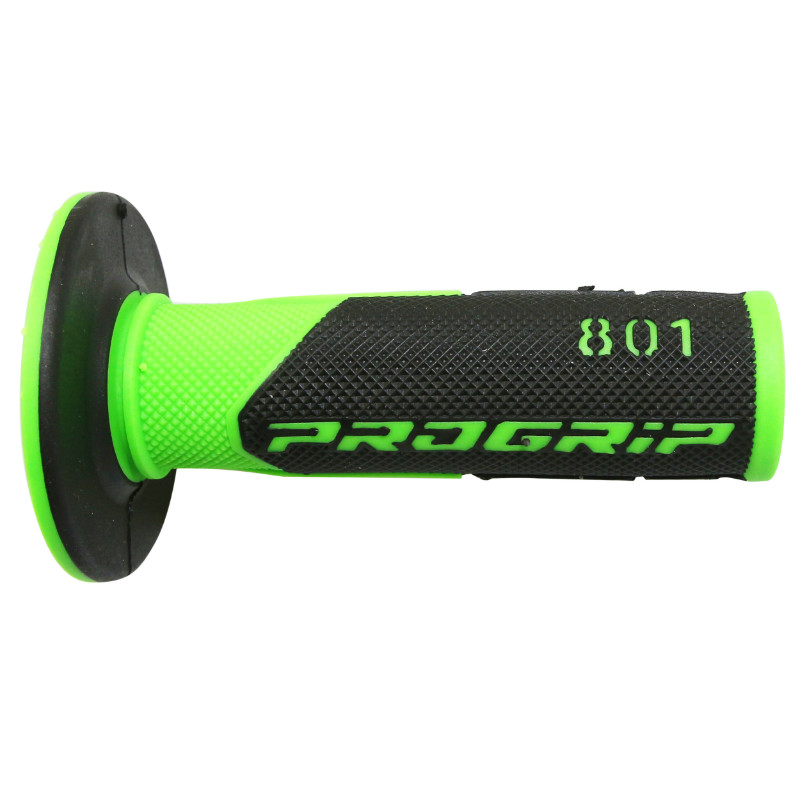 Revêtement de poignée Progrip 801 double densité fluo vert-noir 115 mm (paire) - vue 3