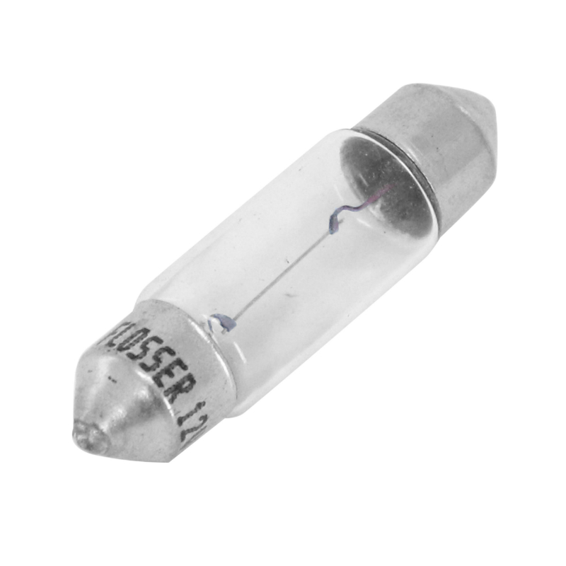 Ampoule-lampe standard 12V 10W culot SV 8.5-8 (11X35) norme C10W navette blanc (feu de position) (vendu a l unite) -Flosser - vue 2
