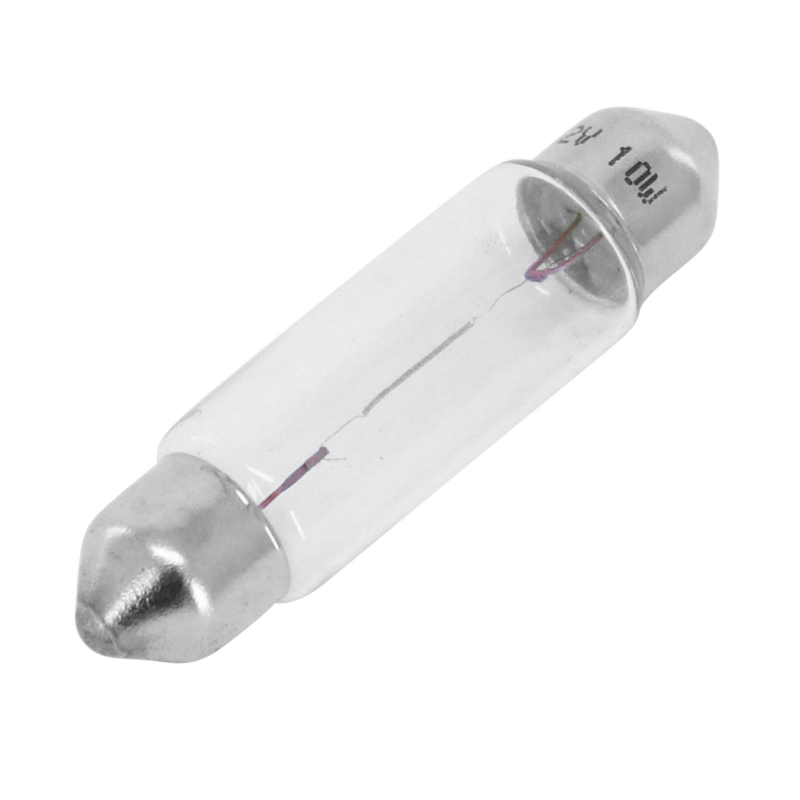 Ampoule-lampe standard 12V 10W culot SV 8.5-8 (11X40) norme C10W navette blanc (feu de position) (vendu a l unite) -Flosser - vue 2