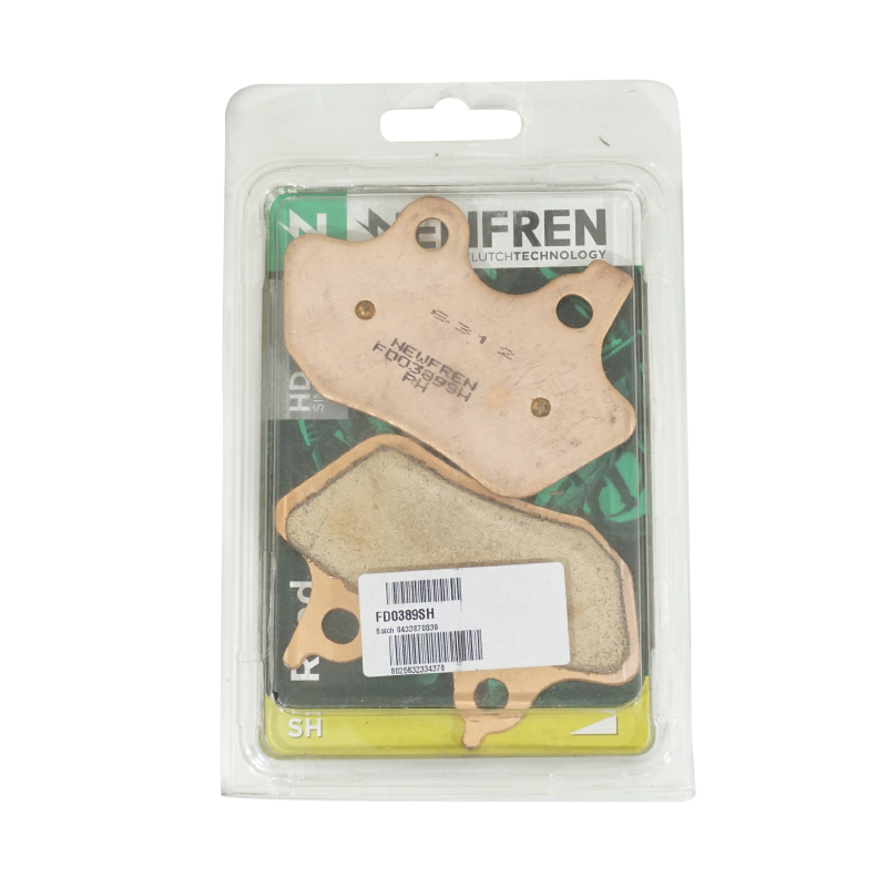 Plaquette de frein NEWFREN pour Harley-Davidson 1450 Dyna 2000+2005, 1450 Electra Glide 2000+2005, 1130 V-Road 2002+2005 av-ar (L 98MM - H 63.8MM - P 8MM) (FD0389SH) - vue 3