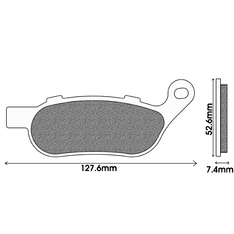 Plaquette de frein Newfren FD0436SH métal fritté pour Harley-Davidson - vue 2