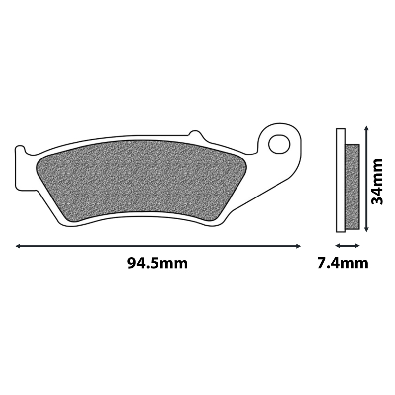 Plaquette de frein Newfren FD0193TS métal fritté Honda XL V Transalp 600/650/700 et XRV Africa Twin 750 - vue 2