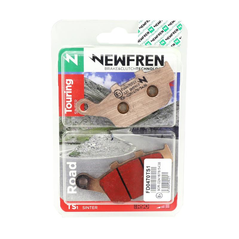 Plaquette de frein Newfren FD0470TS touring métal fritté - vue 3